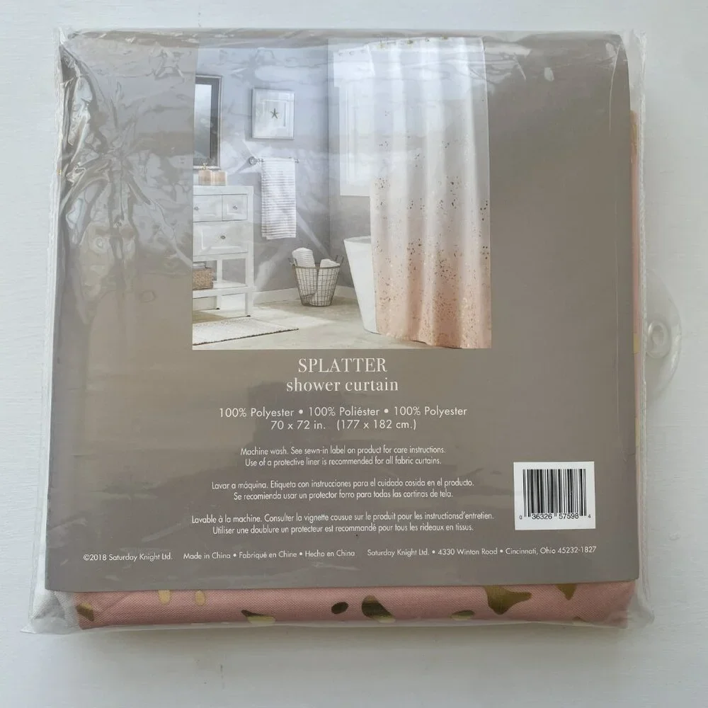 SKL Home Splatter fabric shower curtain